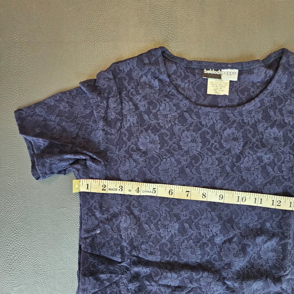 Beldoch Popper Blue Sheer Shirt - Picture 2 of 4